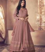 Gajari Georgette Sequins Embroidered Wedding Wear Skirt Kameez