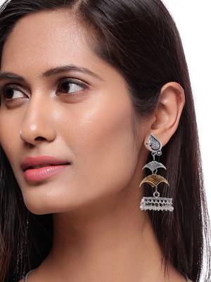 Long dangling jhumka earrings 1