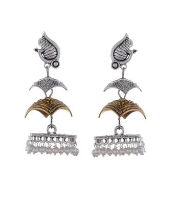 Long dangling jhumka earrings 2