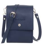 Blue Solid mobile crossbody sling bag