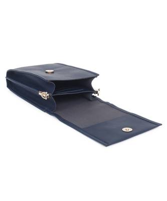 Blue Solid mobile crossbody sling bag 3