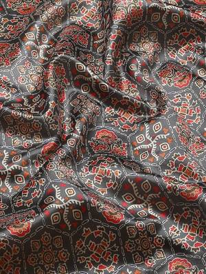 Riva Enterprise Women'S Weaving silk Blend Saree Digital Printed Tessels Saree 4