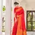 Red Kalandi silk Women'S silk Blend Woven Designer Saree With For Blouse