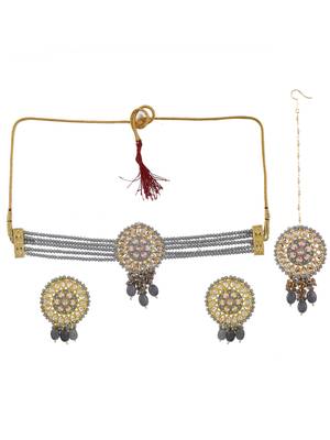 Meenakari choker jewelleryset 3
