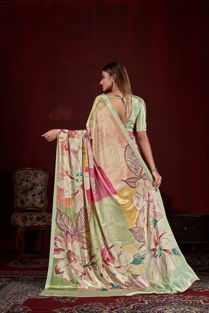 Premium Crepe Soft Silk Premium Digital Printed Saree