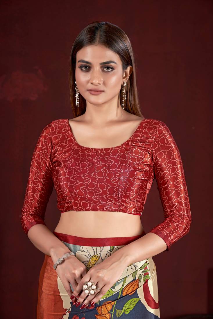 Premium Crepe Soft Silk Premium Digital Printed Saree