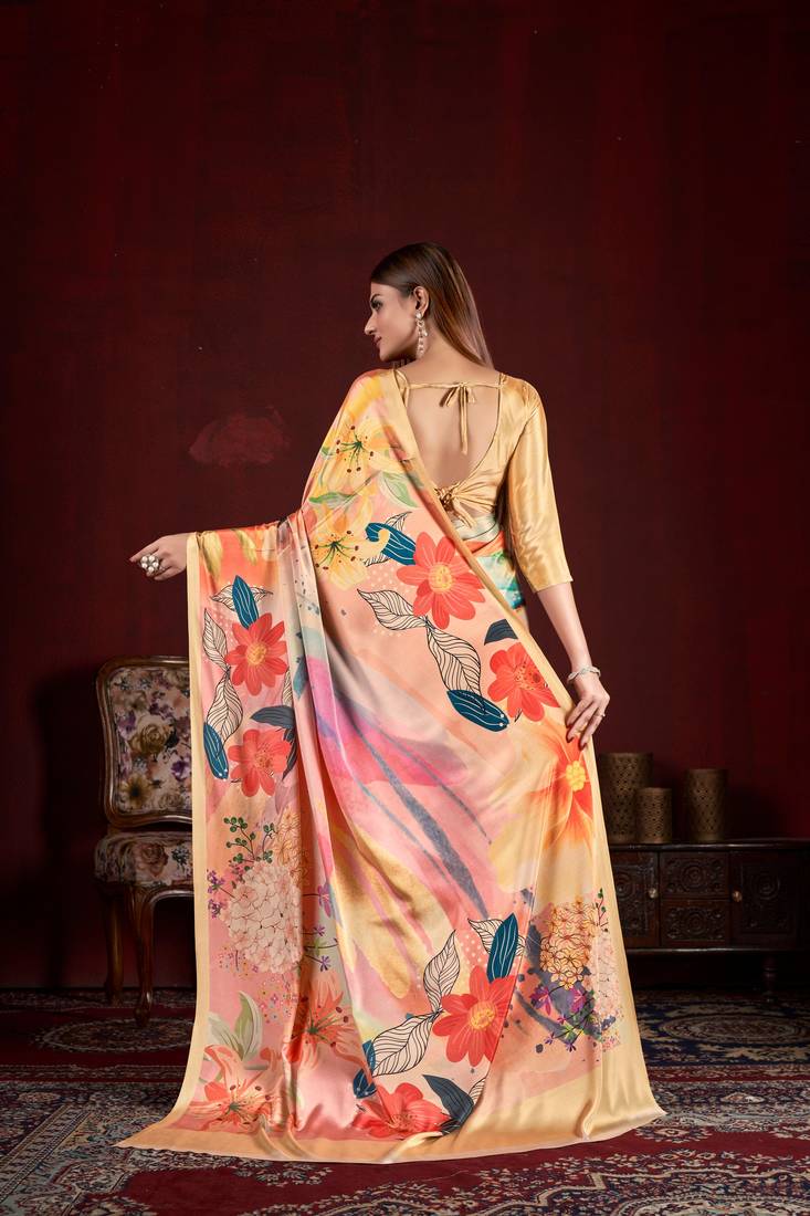 Premium Crepe Soft Silk Premium Digital Printed Saree