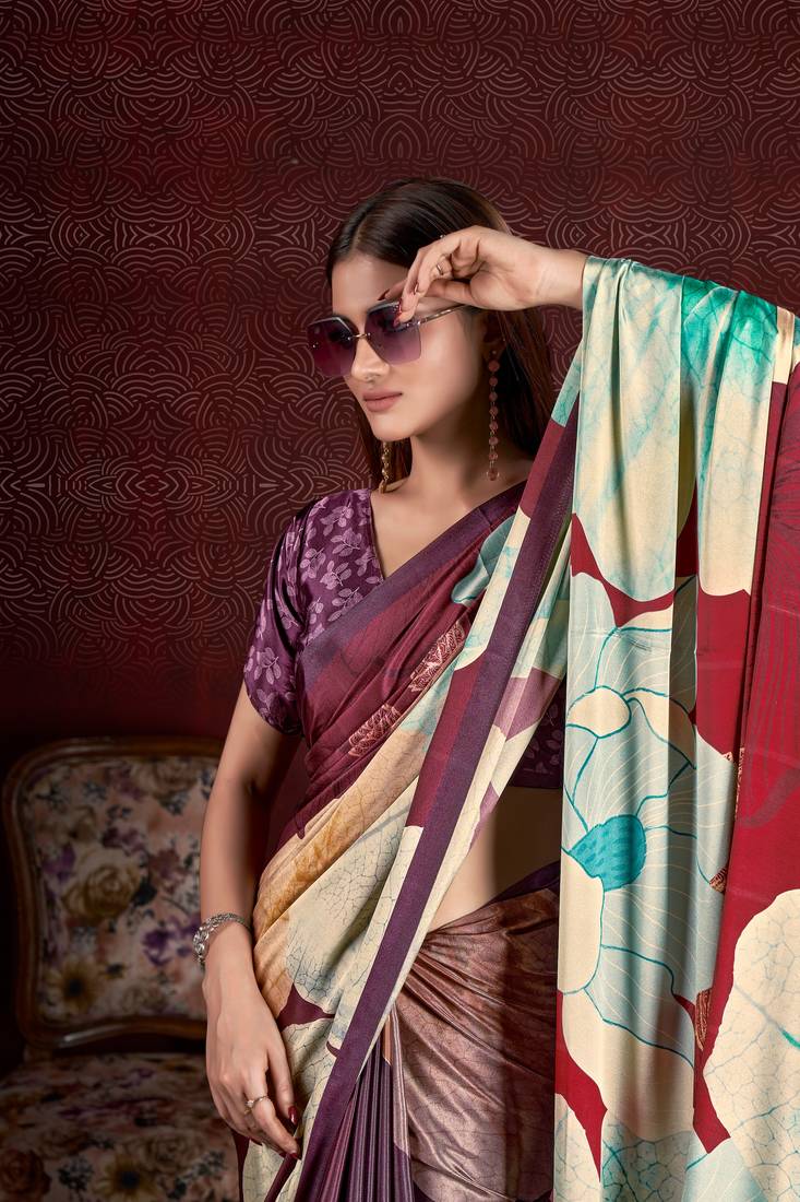 Premium Crepe Soft Silk Premium Digital Printed Saree