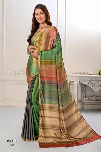 Premium Crepe Soft Silk Pure Digital Prints Saree