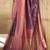 Elora floral printed soft silk banarasi saree for women (purple)