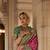 Elora floral printed soft silk banarasi saree for women (pink)