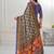 Premium Natural Silk With Jacquard Zari Pure Digital Placement Prints Saree