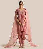 Naira rust kurta set