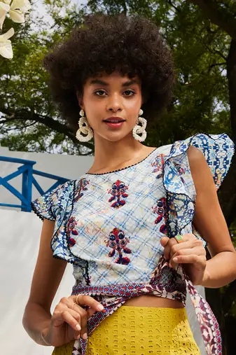 Fairylike sky blue blouse