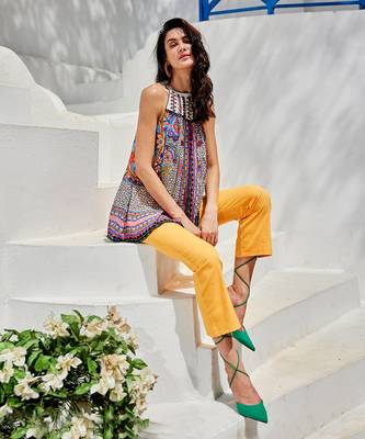 Esme multicolour halter blouse 1