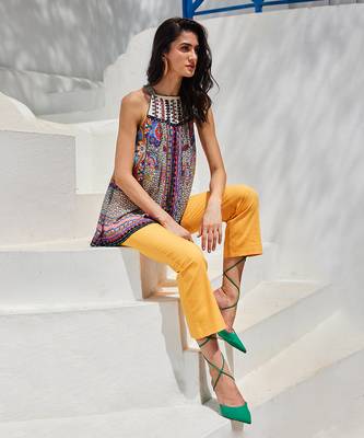 Esme multicolour halter blouse 2