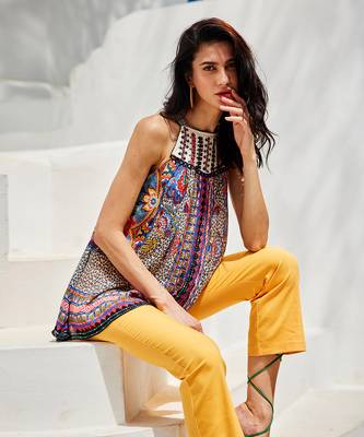 Esme multicolour halter blouse 3
