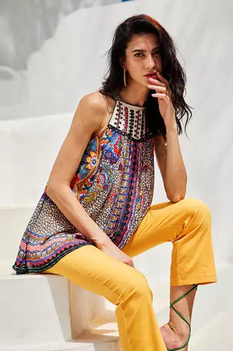 Esme multicolour halter blouse