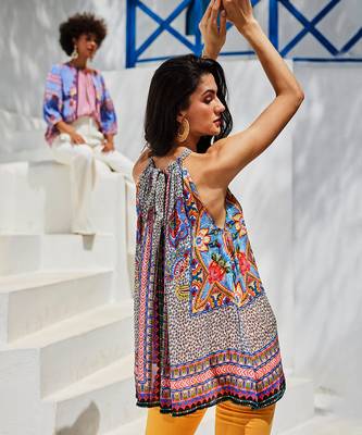 Esme multicolour halter blouse 5