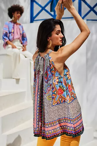 Esme multicolour halter blouse