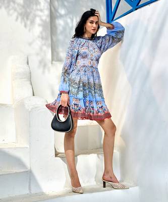 Juliana heavenly blue mini dress 1