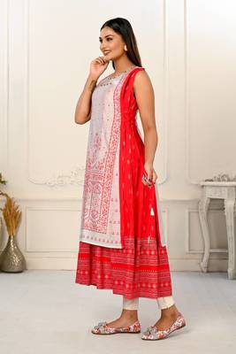 Premium 2 layered inner cotton and outward jacket rayon kurti 2