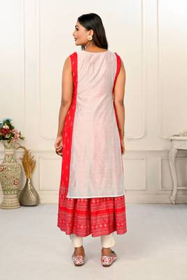 Premium 2 layered inner cotton and outward jacket rayon kurti 5