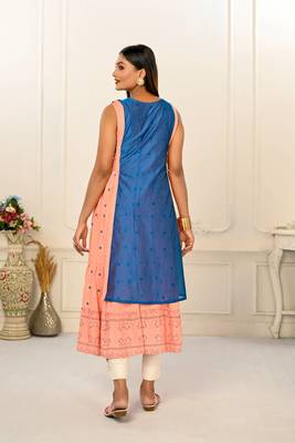 Premium 2 layered inner cotton and outward jacket rayon kurti 5