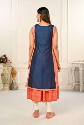 Premium 2 layered inner cotton and outward jacket rayon kurti 5