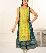 Premium 2 layered inner cotton and outward jacket rayon kurti