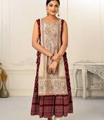 Premium 2 layered inner cotton and outward jacket rayon kurti