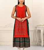 Premium 2 layered inner cotton and outward jacket rayon kurti