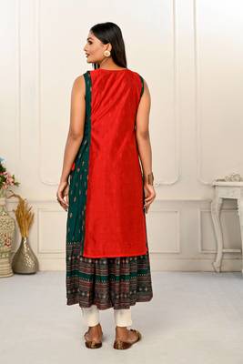 Premium 2 layered inner cotton and outward jacket rayon kurti 5