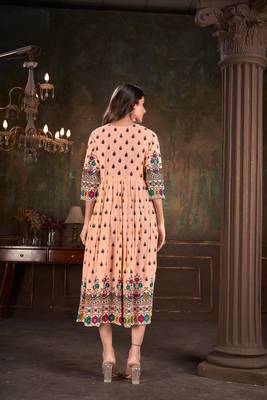 Premium stylish cotton printed kurti 3