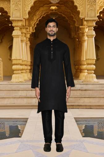 Art silk kurta chudidar for mens