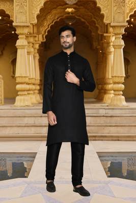Art silk kurta chudidar for mens 3