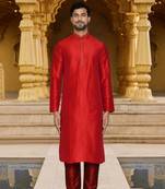 Art silk kurta chudidar for mens