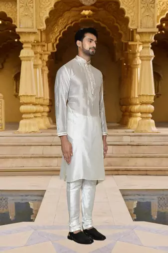 Art silk kurta chudidar for mens
