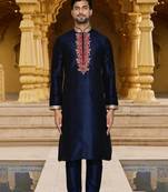 Art silk kurta chudidar for mens