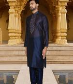 Art silk kurta chudidar for mens