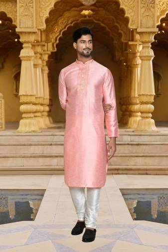 Art silk kurta chudidar for mens