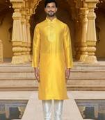 Art silk kurta chudidar for mens