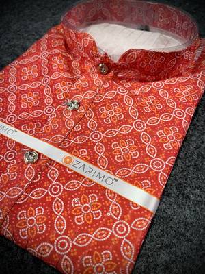 Multicolor printed rayon ceremonial men-kurtas 2