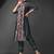 Black Colour Chinnon Silk Kurti