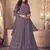 Purple Georgette Sequins Embroidered Wedding Wear Skirt Kameez 