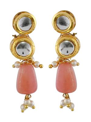 Pearl kundan long jewellery set for women 3
