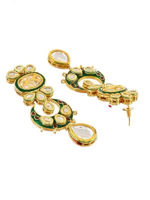 Kundan meena thewa bridal jewellery set for women 3