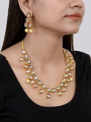 Kundan gold plated  jewellery set 2