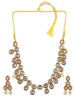 Kundan gold plated  jewellery set 3