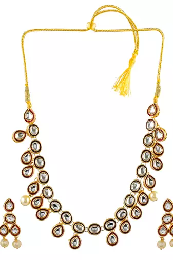Kundan gold plated  jewellery set